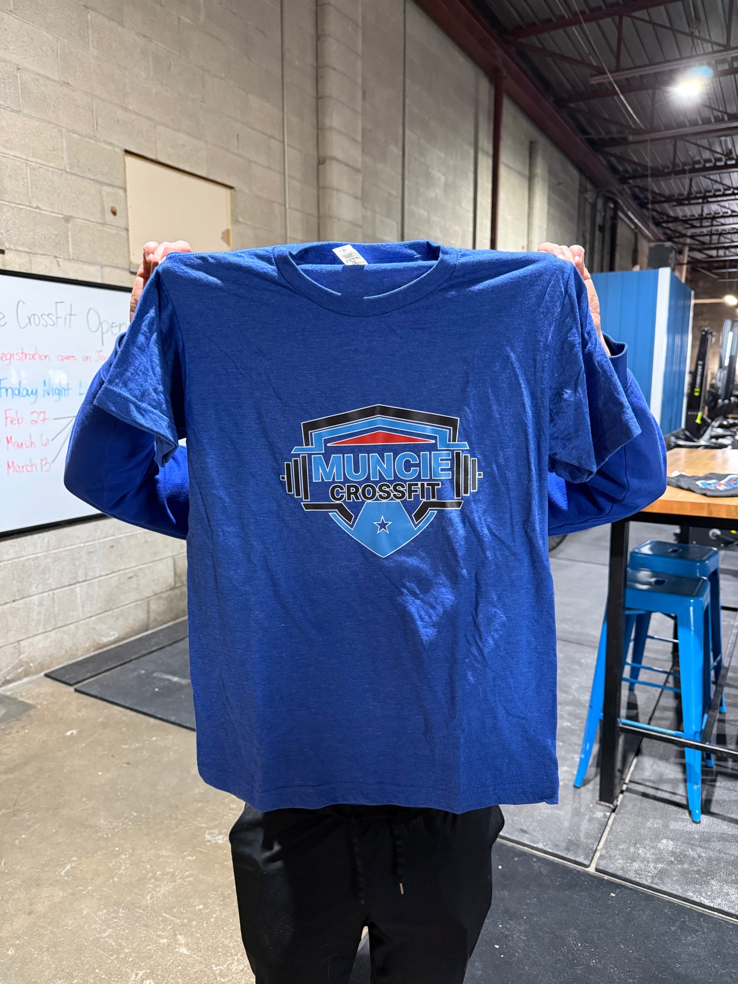 Blue Muncie CrossFit T-shirt