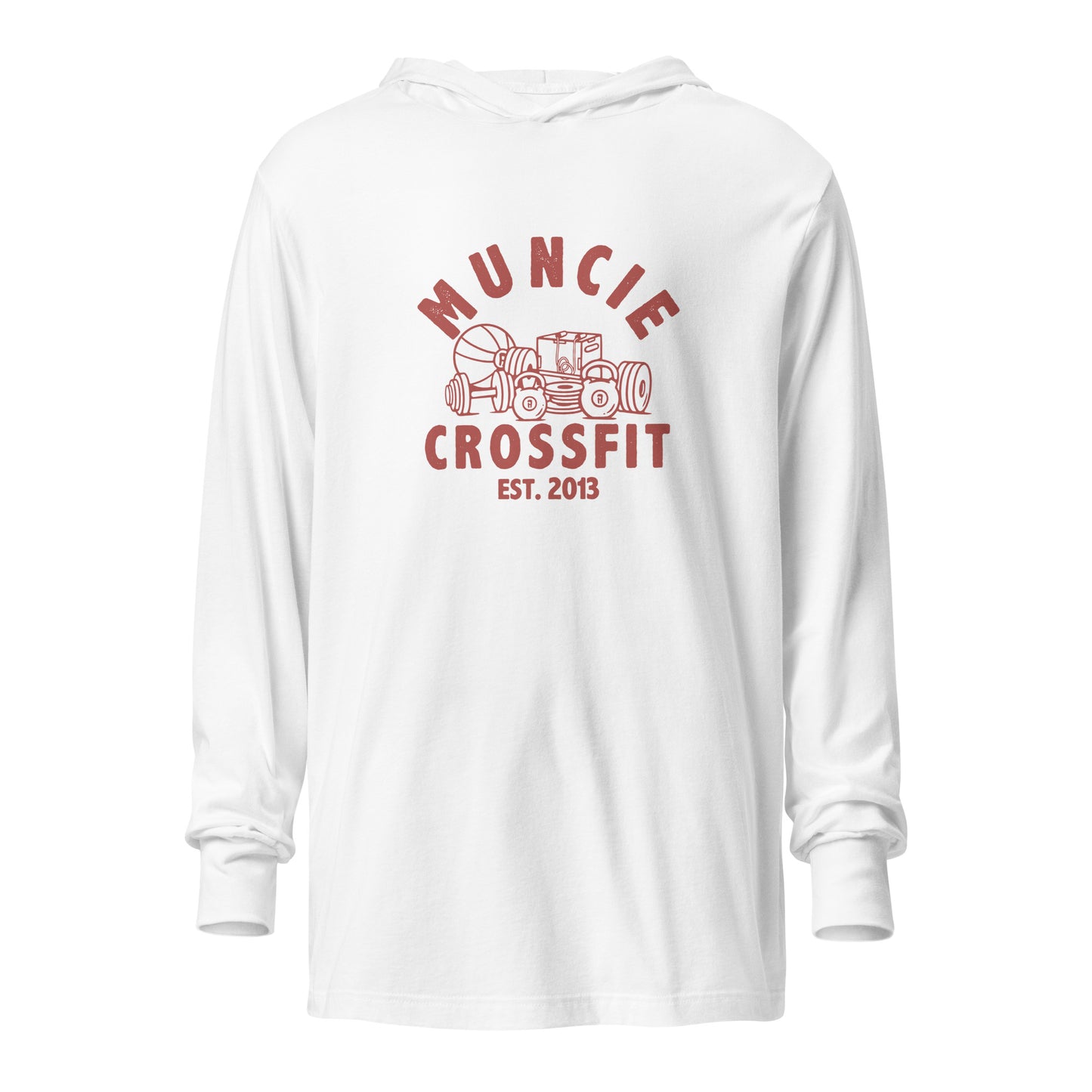 Muncie CrossFit Hooded long-sleeve tee