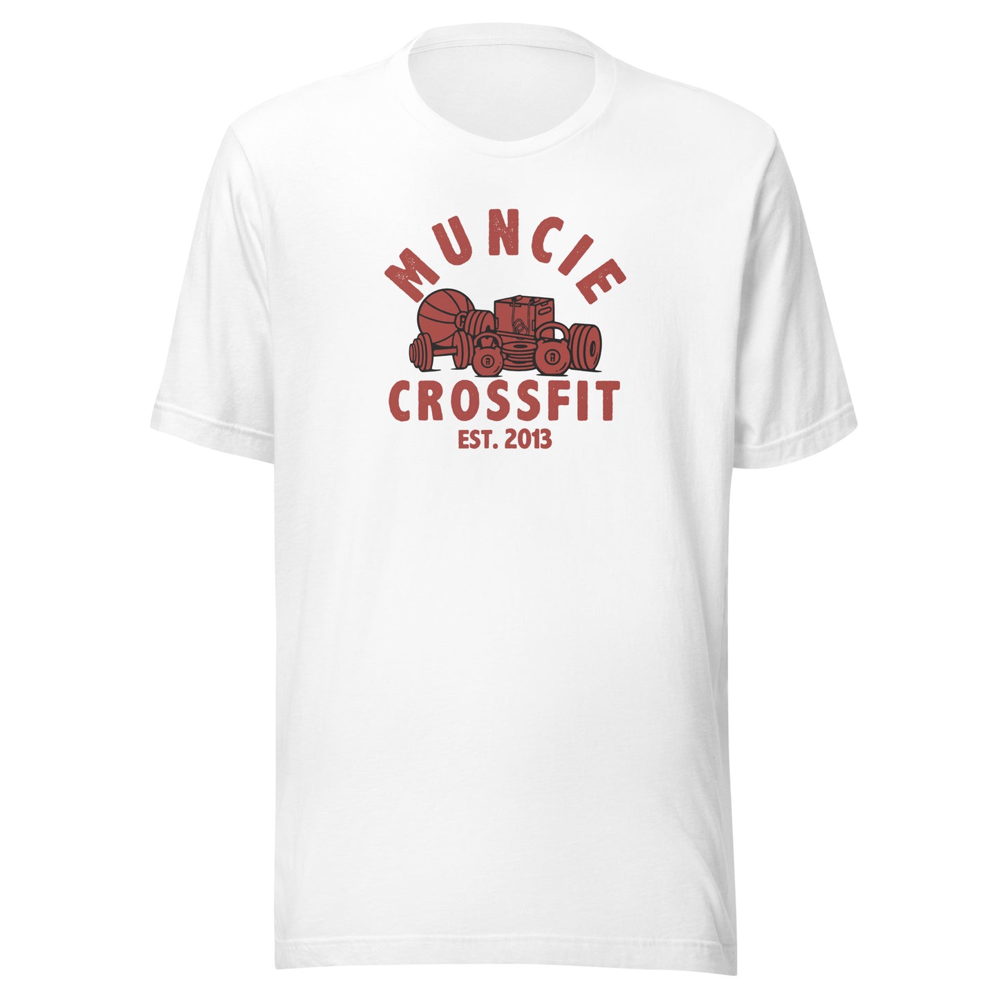 Muncie CrossFit Tee Red Logo